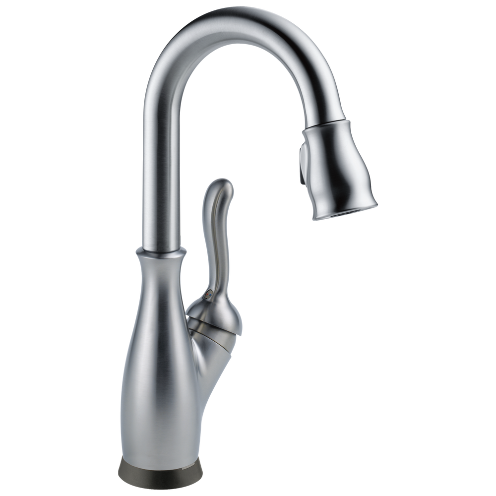 Delta Leland®: Single Handle Pull-Down Bar / Prep Faucet with Touch<sub>2</sub>O® Technology