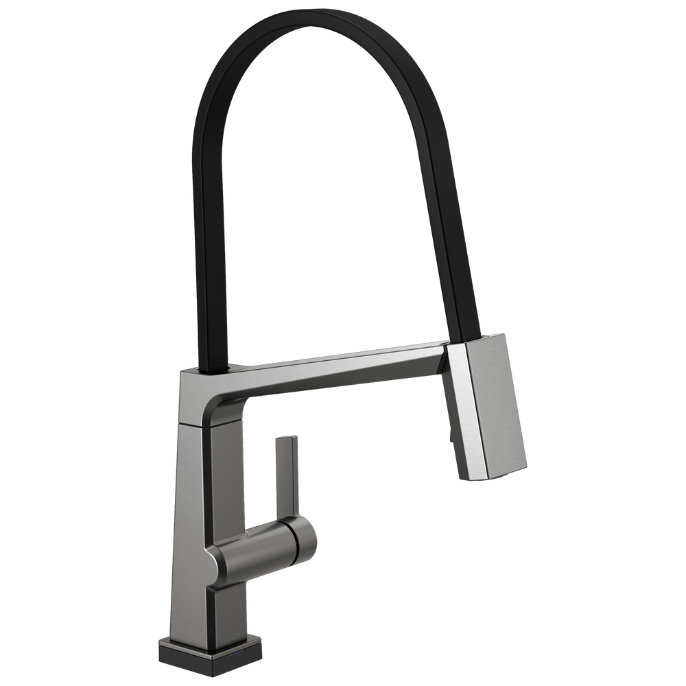 Delta Pivotal™: Single Handle Exposed Hose Kitchen Faucet with Touch<sub>2</sub>O Technology - Maison&Co.