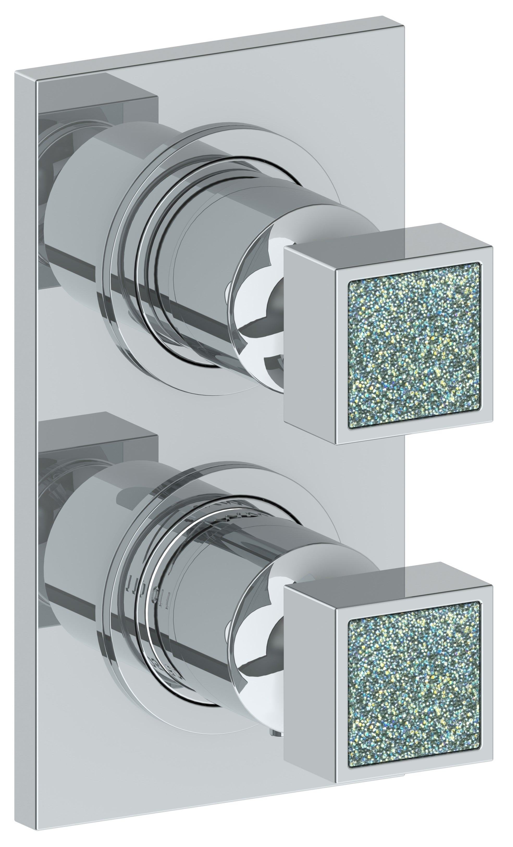 Wall Mounted Thermostatic Shower Trim With Built-In Control, 3 1/2" X 6 1/4".