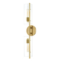 Mitzi - H326102-AGB - Two Light Wall Sconce - Ariel - Aged Brass