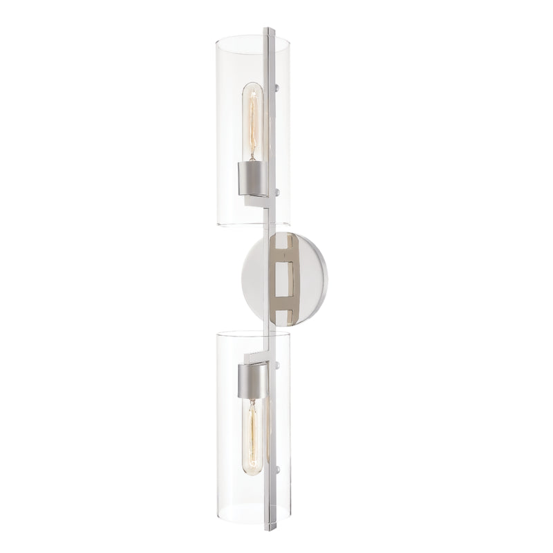 Mitzi - H326102-PN - Two Light Wall Sconce - Ariel - Polished Nickel