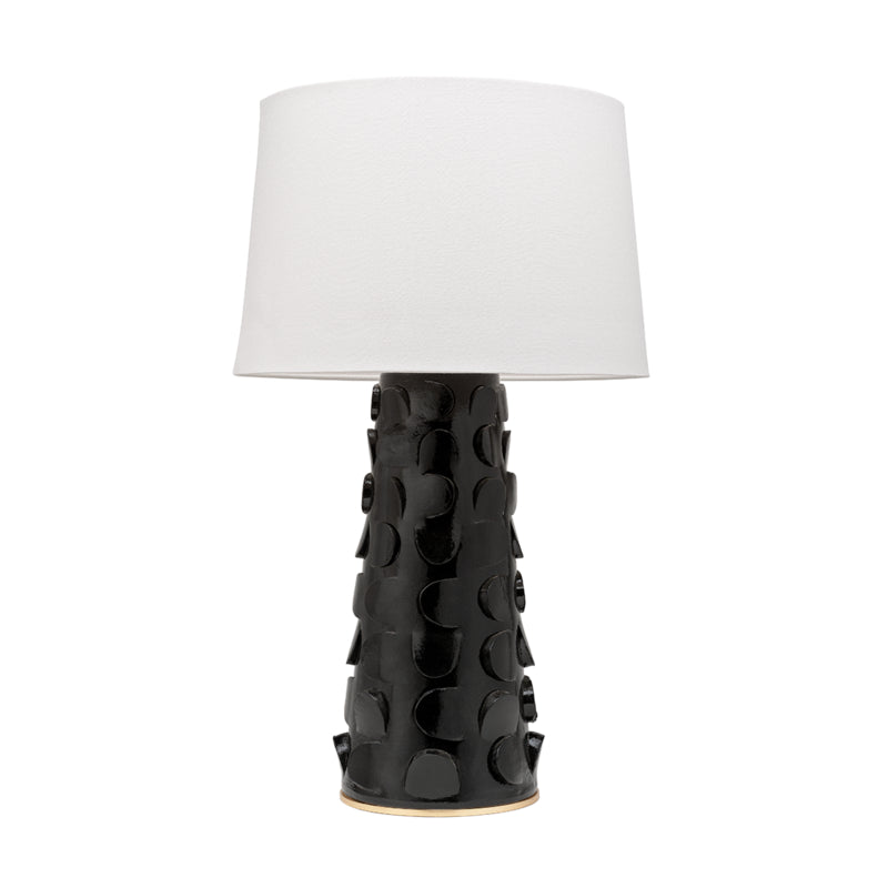 Mitzi - HL335201-BLK/GL - One Light Table Lamp - Naomi - Black Lustro/Gold Leaf Combo