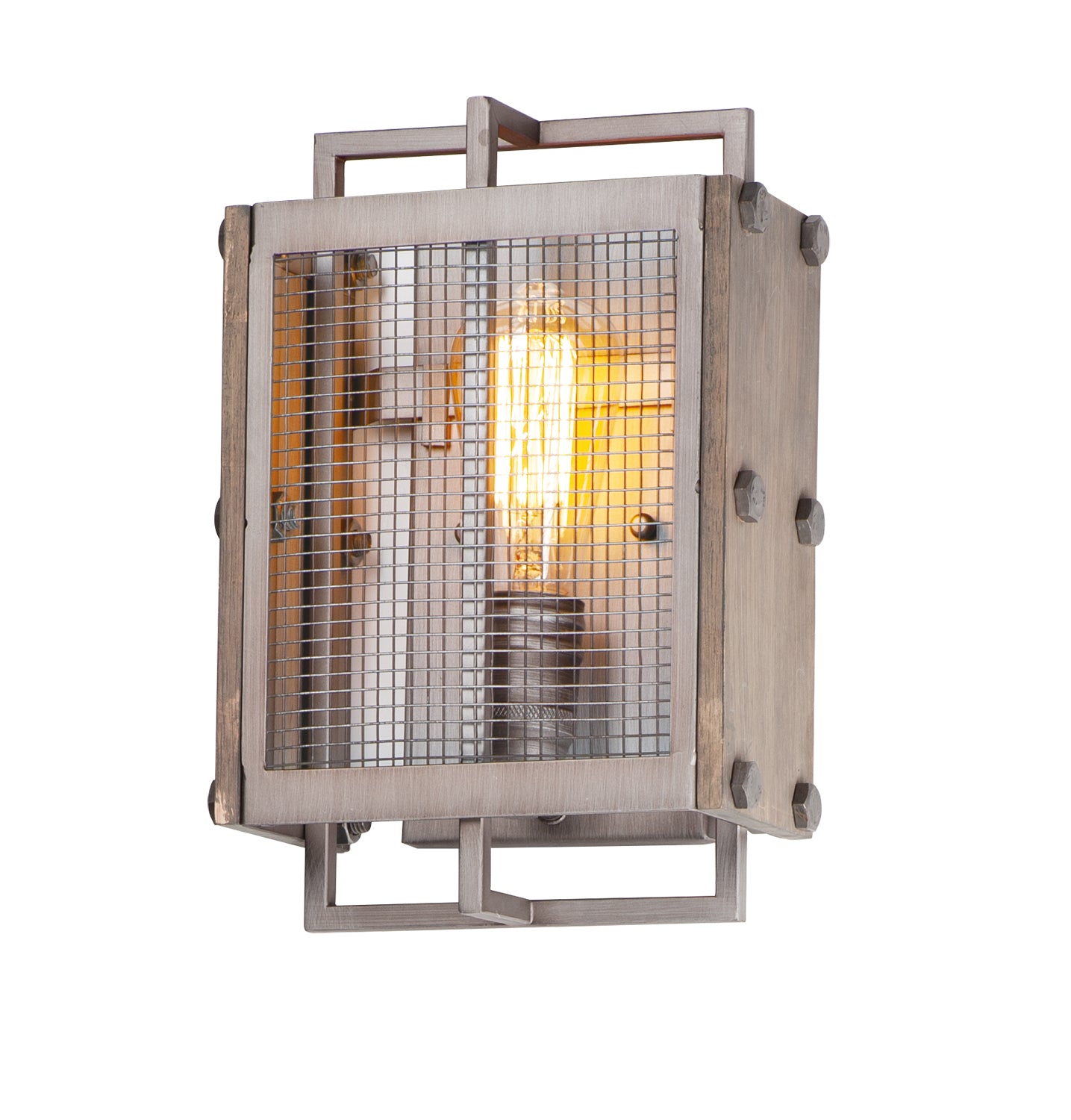 Maxim - 25269BWWZ - One Light Wall Sconce - Outland - Barn Wood / Weathered Zinc