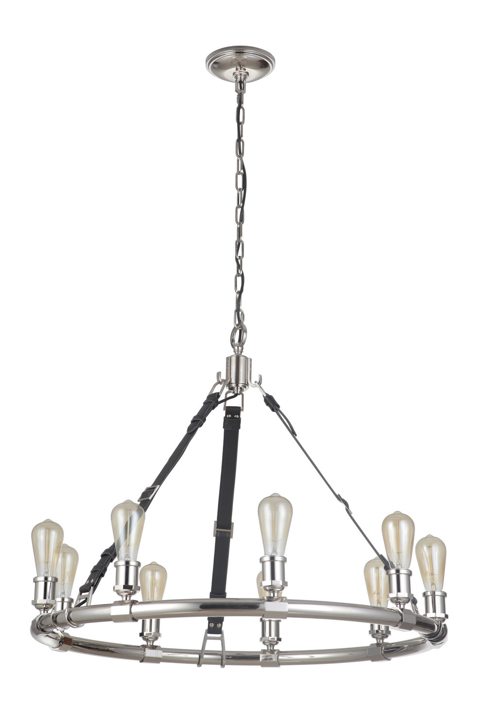 Craftmade - 48129-PLN - Huxley Nine Light Chandelier in Polished Nickel Finish - Huxley