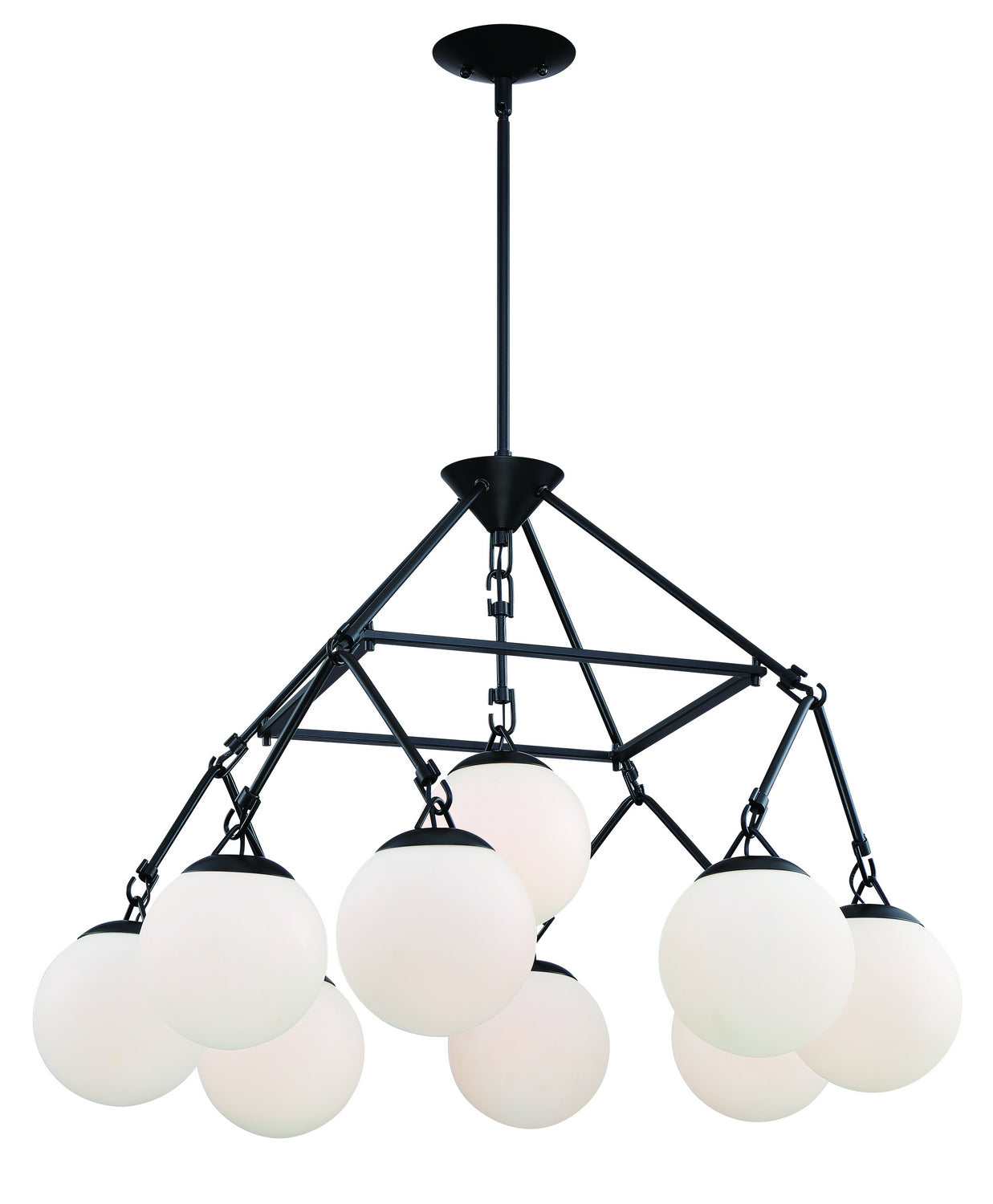 Craftmade - 50729-FB - Orion Nine Light Chandelier in Flat Black Finish - Orion