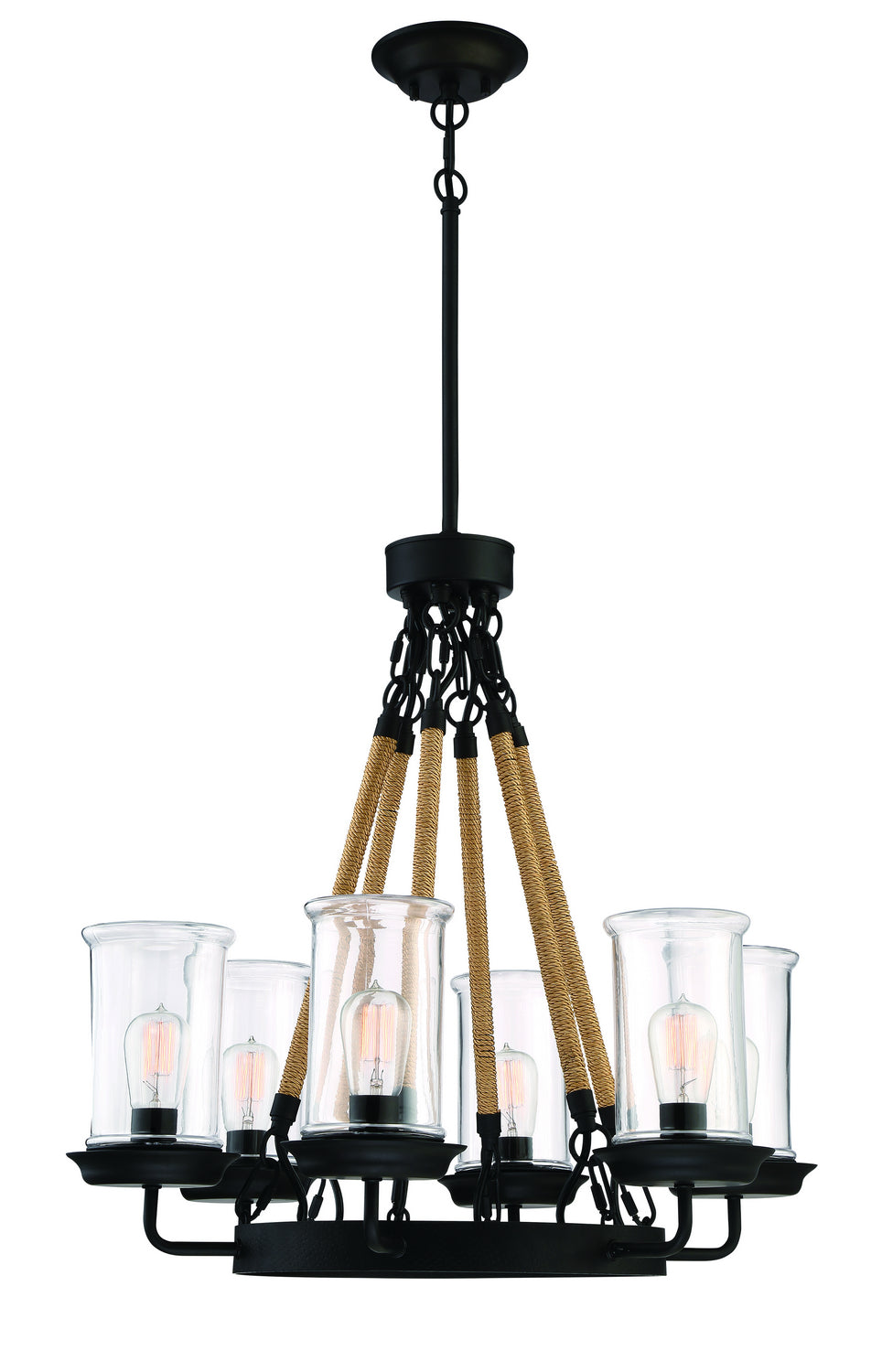 Craftmade - 52026-ESP - Homestead Six Light Outdoor Chandelier in Espresso Finish - Homestead