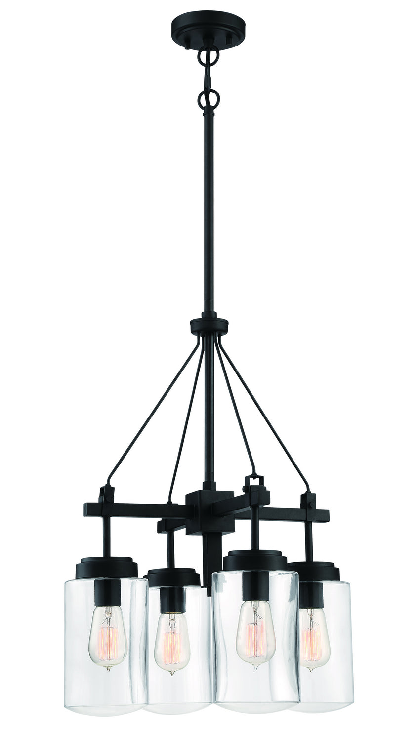 Craftmade - 52124-ESP - Crosspoint Four Light Outdoor Chandelier in Espresso Finish - Crosspoint