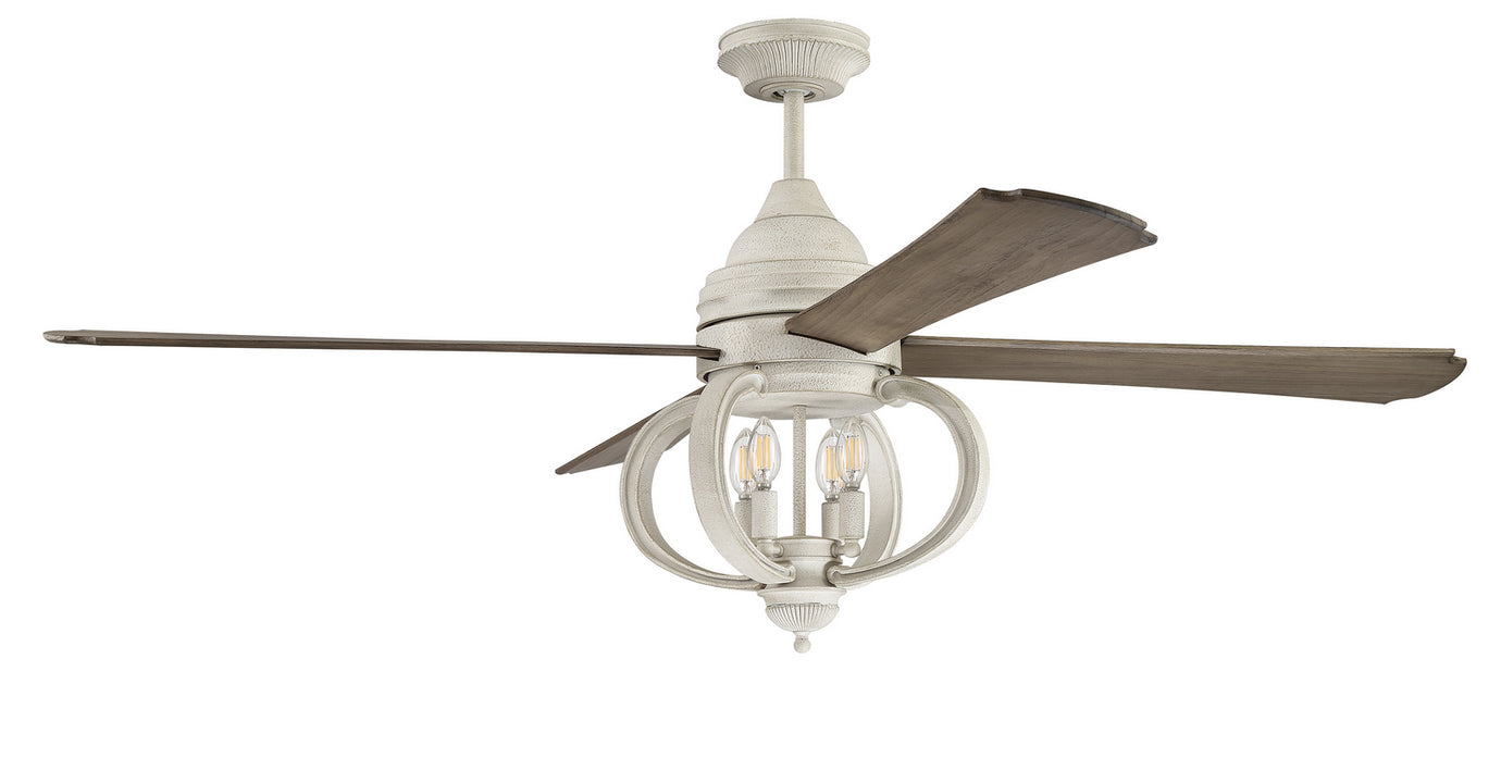 Craftmade - AUG60CW4 - Augusta 60"Ceiling Fan in Cottage White w/Driftwood Blades Finish - Augusta