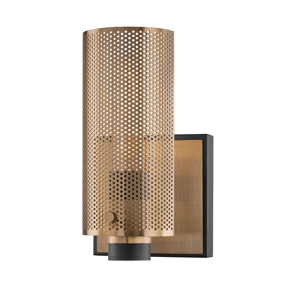 Troy Lighting - B6871 - One Light Wall Sconce - Pilsen - Modern Bronze And Aged Brass