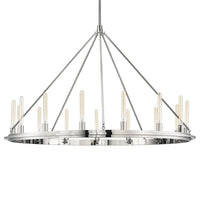 Hudson Valley - 2758-PN - 15 Light Pendant - Chambers - Polished Nickel