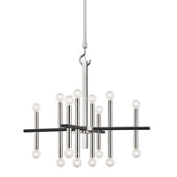 Mitzi - H296816-PN/BK - 16 Light Chandelier - Colette - Polished Nickel/Black