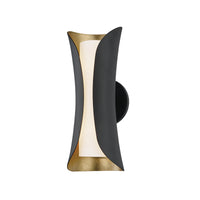 Mitzi - H315102-GL/BK - Two Light Wall Sconce - Josie - Gold Leaf/Black