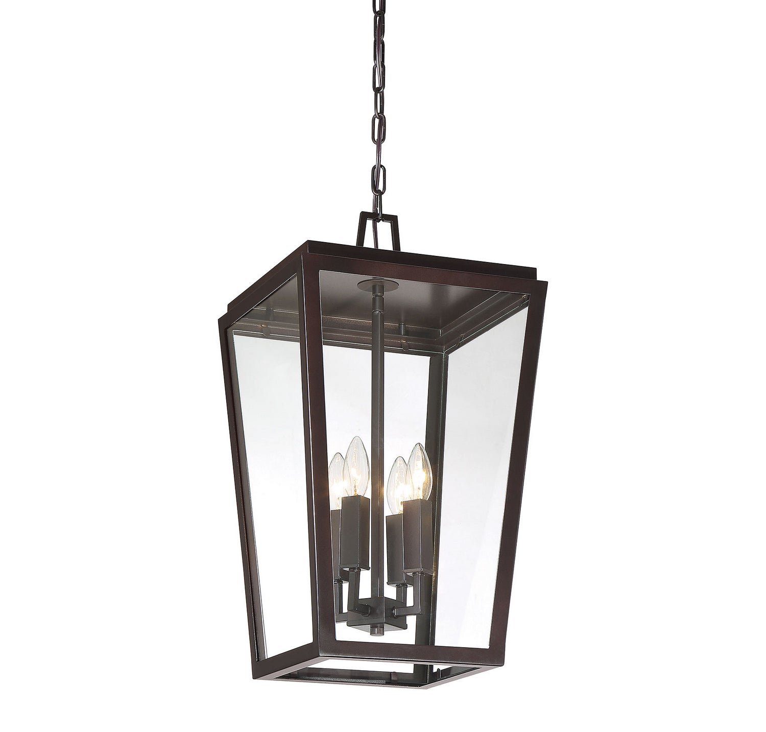 Savoy House - 5-549-13 - Four Light Outdoor Hanging Lantern - Milton - English Bronze