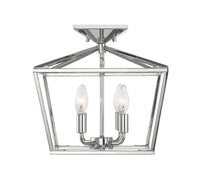 Savoy House - 6-328-4-109 - Four Light Semi-Flush Mount - Townsend - Polished Nickel