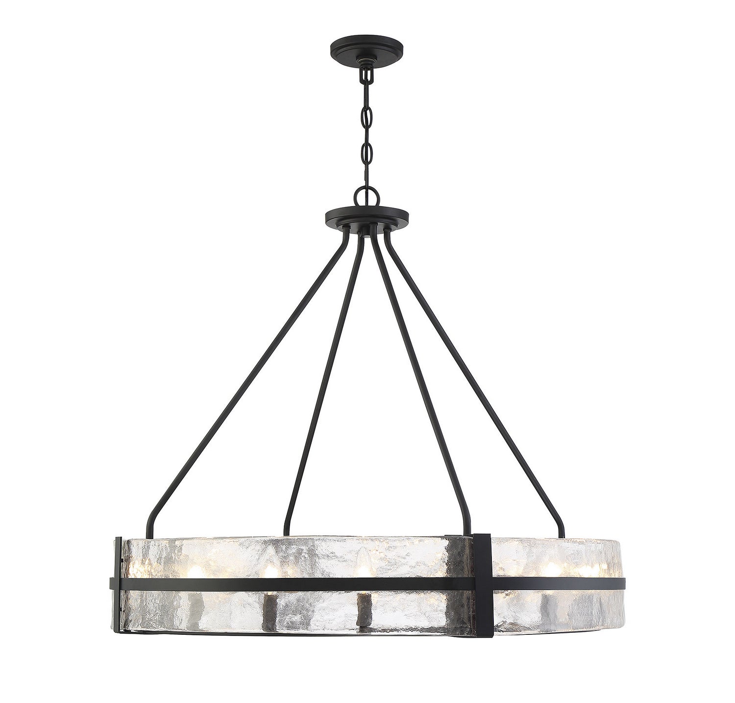 Savoy House - 7-1851-12-89 - 12 Light Pendant - Hudson - Matte Black