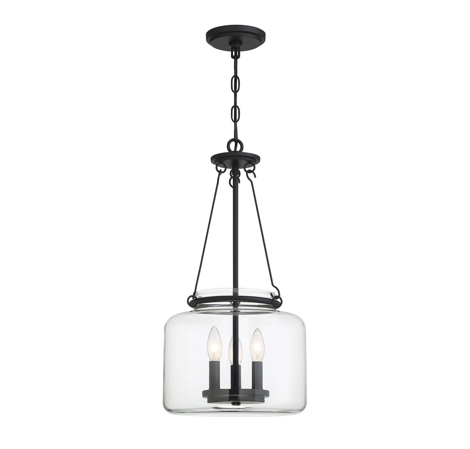 Savoy House - 7-9006-3-89 - Three Light Pendant - Akron - Matte Black