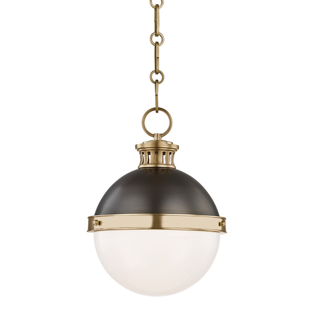 Hudson Valley - 4019-ADB - One Light Pendant - Latham - Aged/Antique Distressed Bronze