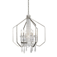 Varaluz - 270P07TR - Seven Light Pendant - Barcelona - Transcend Silver