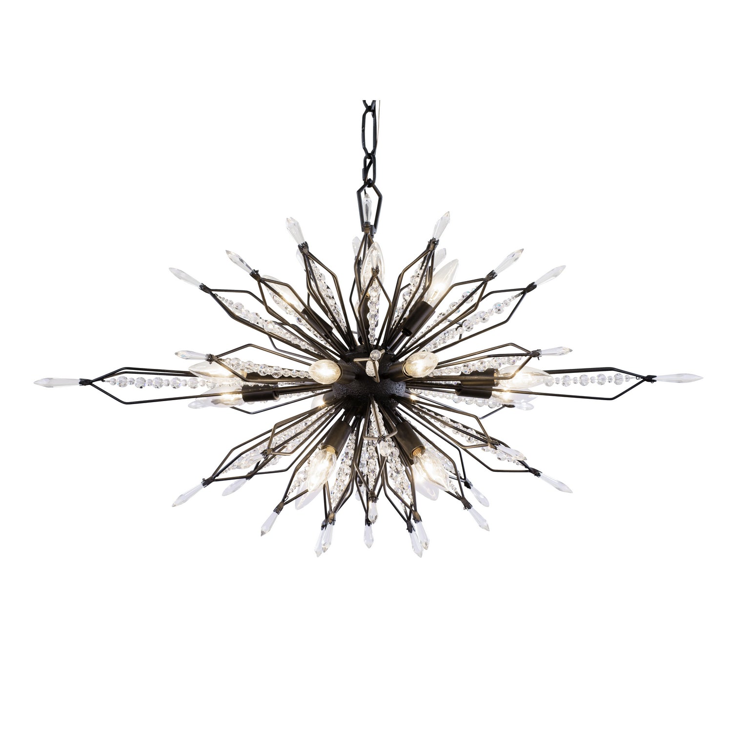 Varaluz - 311N16CB - 16 Light Linear Pendant - Orbital - Carbon