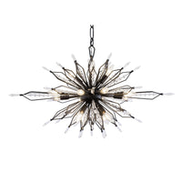 Varaluz - 311N16CB - 16 Light Linear Pendant - Orbital - Carbon