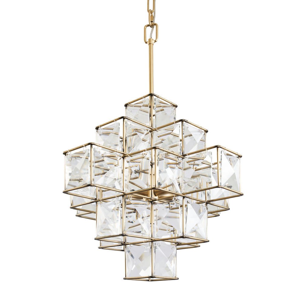 Varaluz - 329C06CG - Six Light Chandelier - Cubic - Calypso Gold