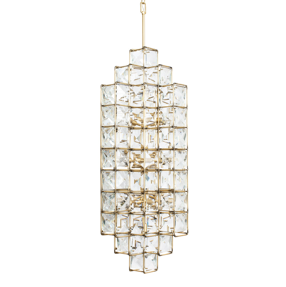 Varaluz - 329F14CG - 14 Light Foyer Pendant - Cubic - Calypso Gold