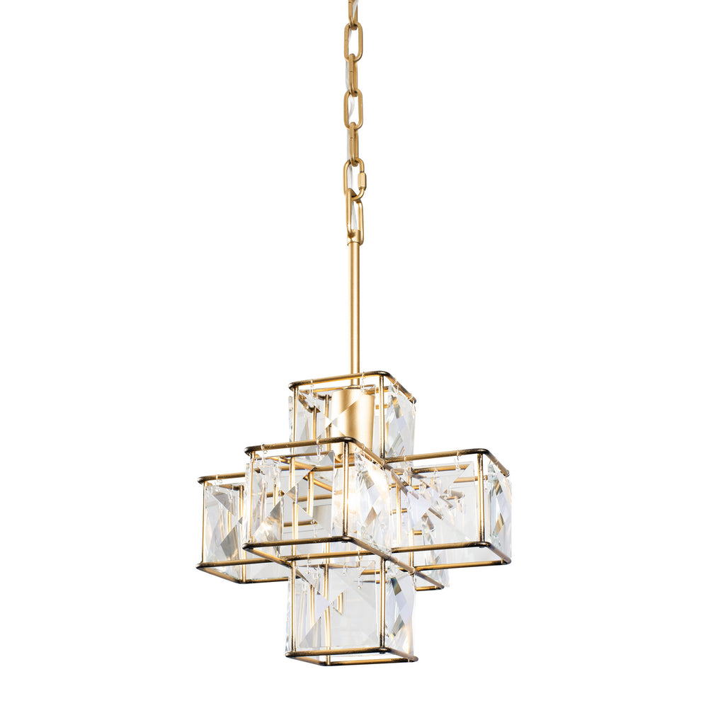 Varaluz - 329P01CG - One Light Pendant - Cubic - Calypso Gold