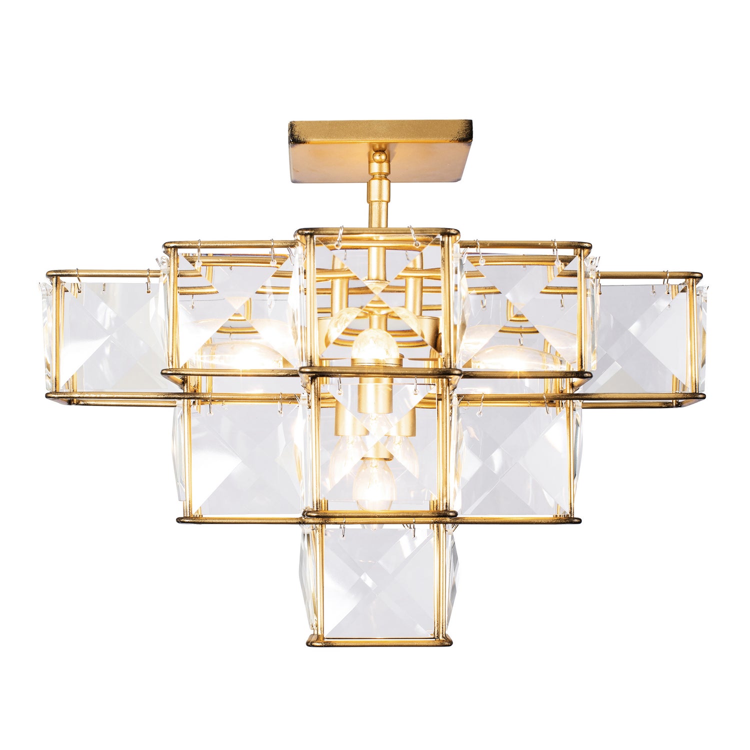 Varaluz - 329S05CG - Five Light Ceiling Fixture - Cubic - Calypso Gold