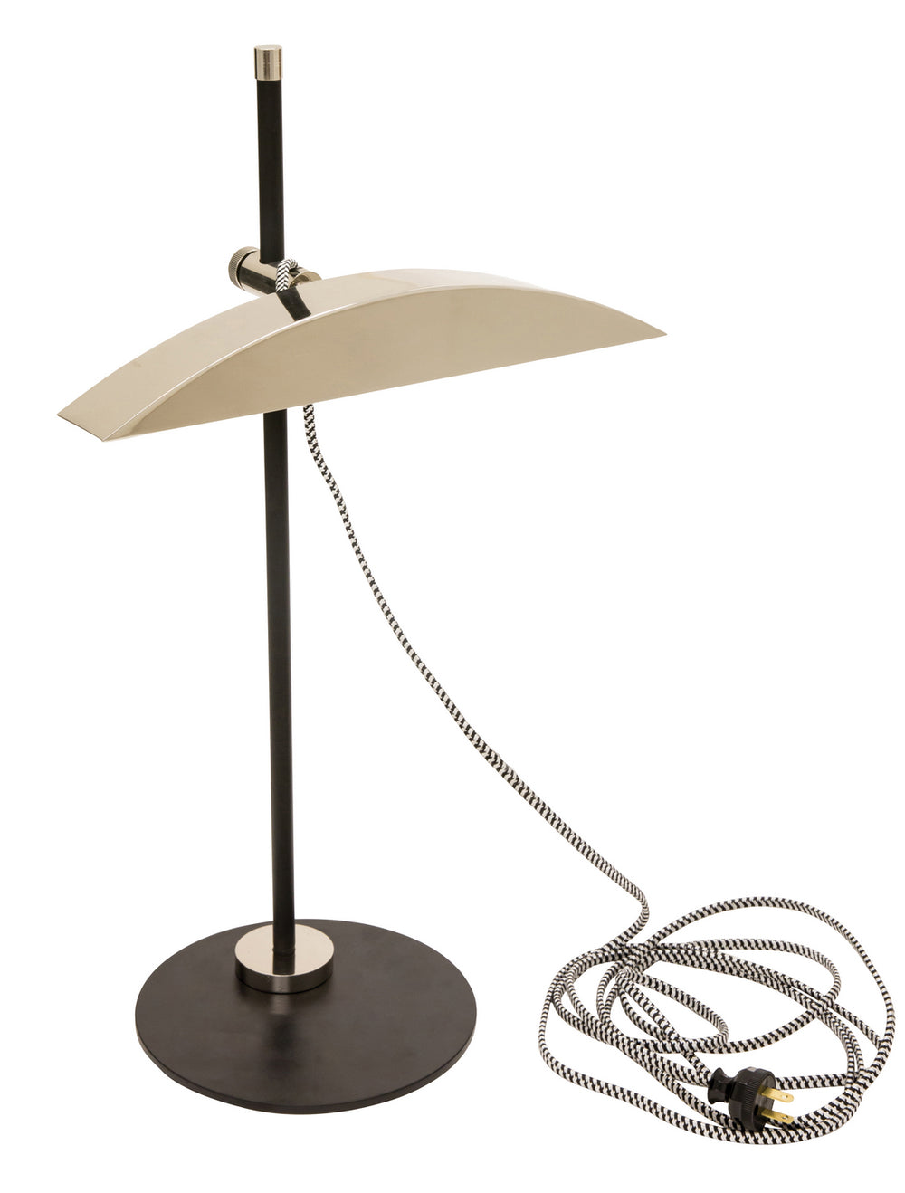 House of Troy - DSK500-BLKPN - LED Table Lamp - Piano/Desk - Matte Black With Polished Nickel Accents