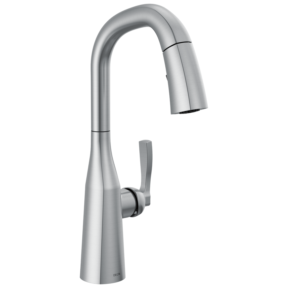 Delta Stryke®: Single Handle Pull-Down Bar/Prep Faucet - Maison&Co.