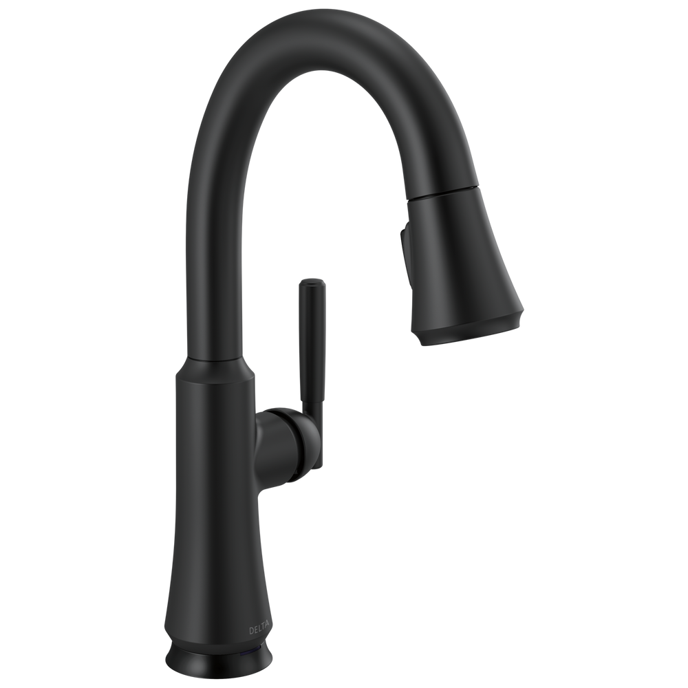 Delta Coranto™: Single Handle Pull Down Bar/Prep Faucet with Touch<sub>2</sub>O Technology - Maison&Co.