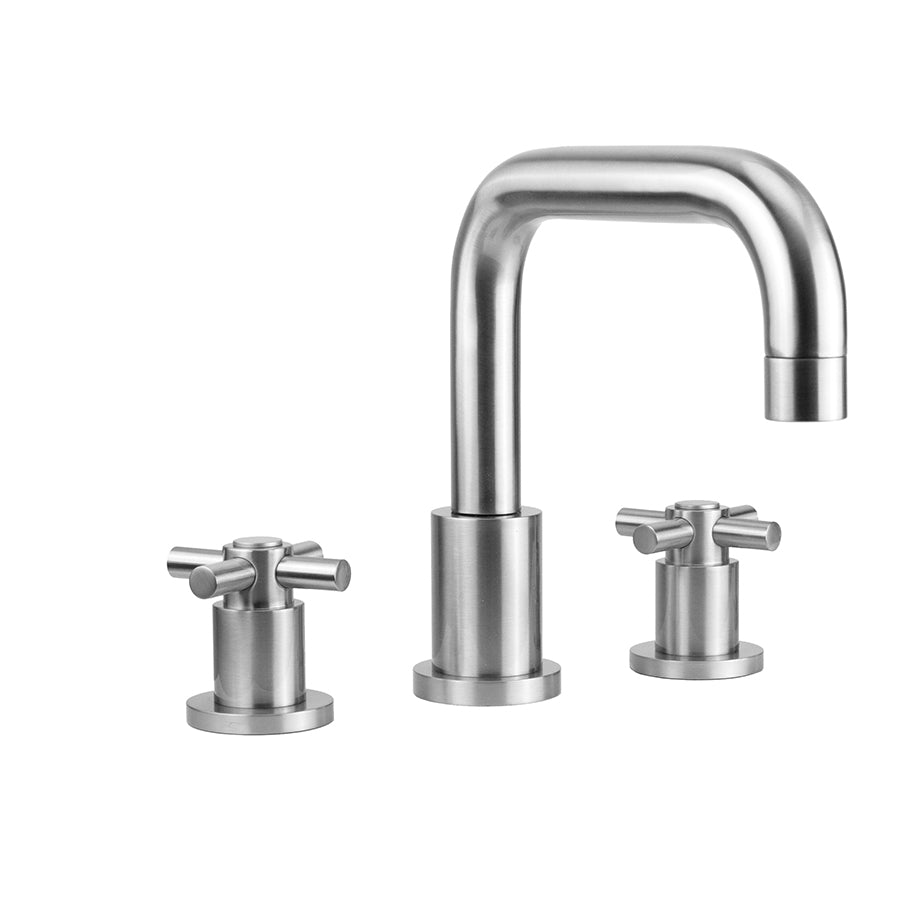 Contempo Downtown Roman Tub Set with Contempo HIgh Cross Handles in Multiple Finishes - Maison&Co.