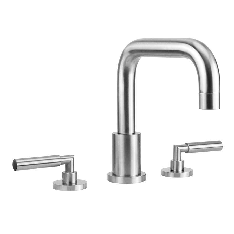 Contempo Downtown Roman Tub Set with Hub Base Lever Handles in Multiple Finishes