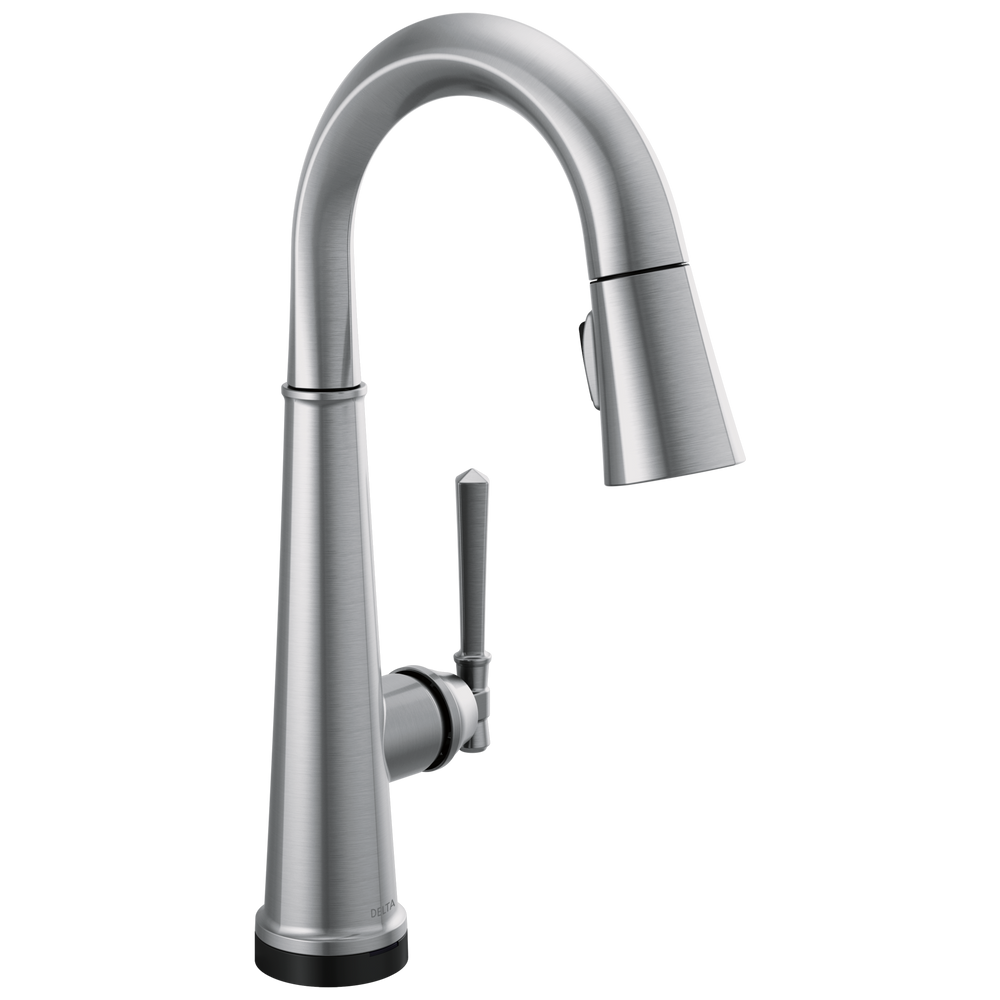 Delta Emmeline™: Single Handle Pull Down Bar/Prep Faucet with Touch2O Technology - Maison&Co.