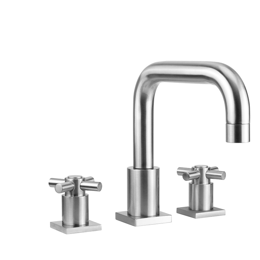 Contempo Downtown Roman Tub Set with Contempo Cross Handles and Square Escutcheons in Multiple Finishes - Maison&Co.
