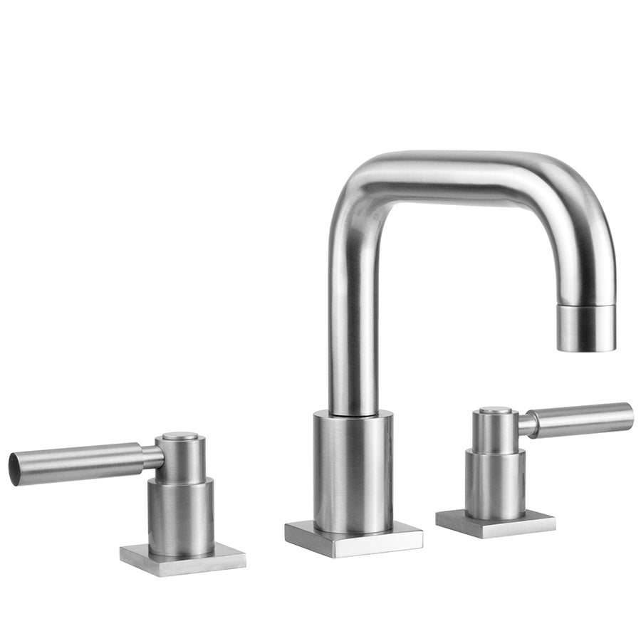 Contempo Downtown Roman Tub Set with High Lever Handles and Square Escutcheons in Multiple Finishes - Maison&Co.