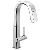 Delta Pivotal™: Single Handle Pull Down Bar/Prep Faucet - Maison&Co.