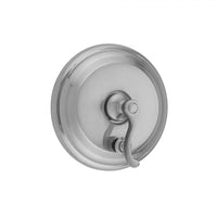 Round Step Plate With Ribbon Lever Trim For Pressure Balance Cycling Valve With Built-in Diverter (J-DIV-CSV) in Multiple Finishes - Maison&Co.