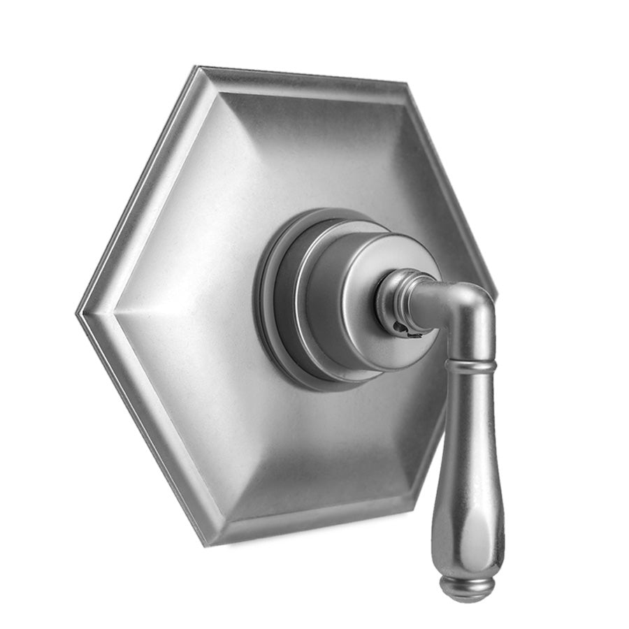 Hex Plate With Hex Lever Trim For Pressure Balance Cycling Valve (J-CSV) in Multiple Finishes