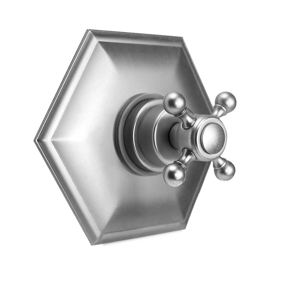 Hex Plate With Hex Lever Trim For Pressure Balance Cycling Valve (J-CSV) in Multiple Finishes