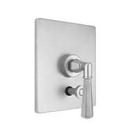 Rectangle Plate With Hex Cross Trim For Pressure Balance Cycling Valve With Built-in Diverter (J-DIV-CSV) in Multiple Finishes - Maison&Co.