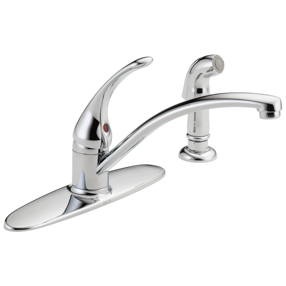 Delta Foundations®: Single Handle Kitchen Faucet with Spray