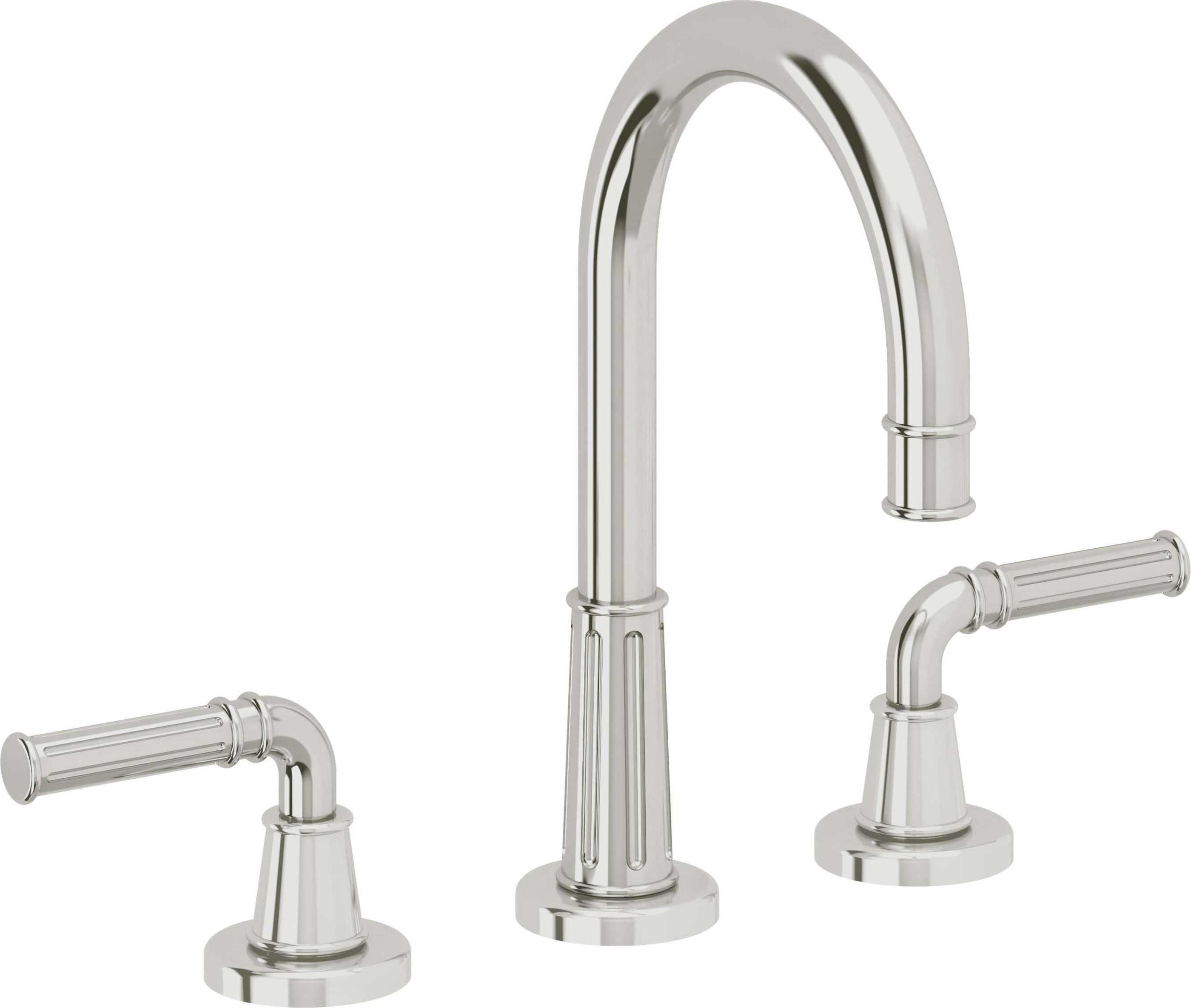 California Faucets - C102-PC - 8" Widespread Lavatory Faucet - Polished Chrome - Trousdale