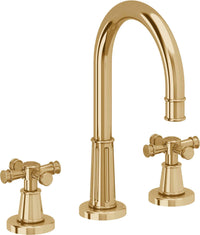 California Faucets - C102X-FRG - 8" Widespread Lavatory Faucet - French Gold (PVD) - Trousdale