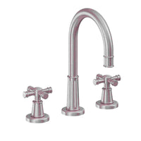 California Faucets - C102XSZBF-SN - 8" Widespread Lavatory Faucet with Completely Finished ZeroDrain - Satin Nickel  - Trousdale