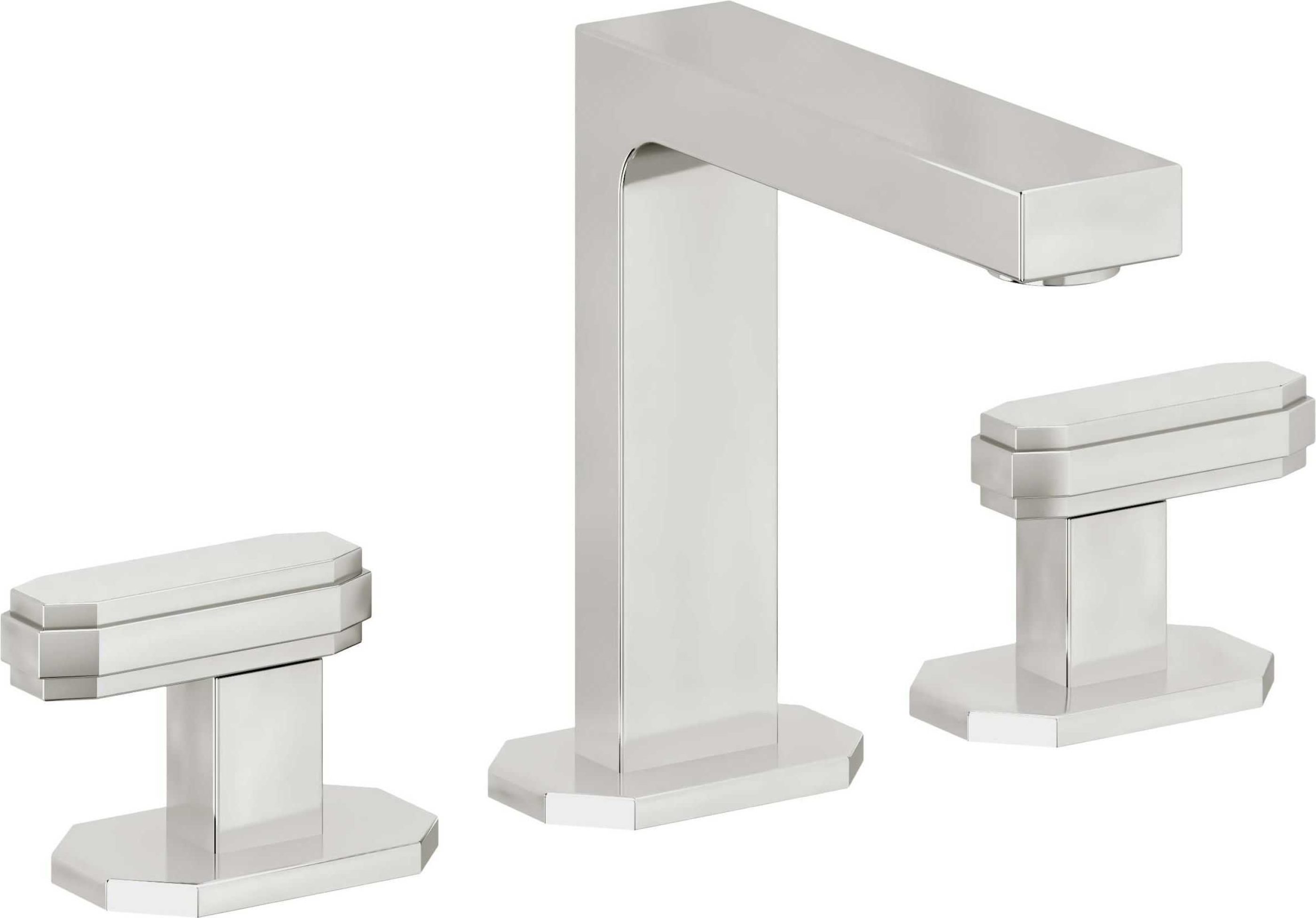 California Faucets - C202ZBF-PC - 8" Widespread Lavatory Faucet with Completely Finished ZeroDrain - Polished Chrome - Doheny