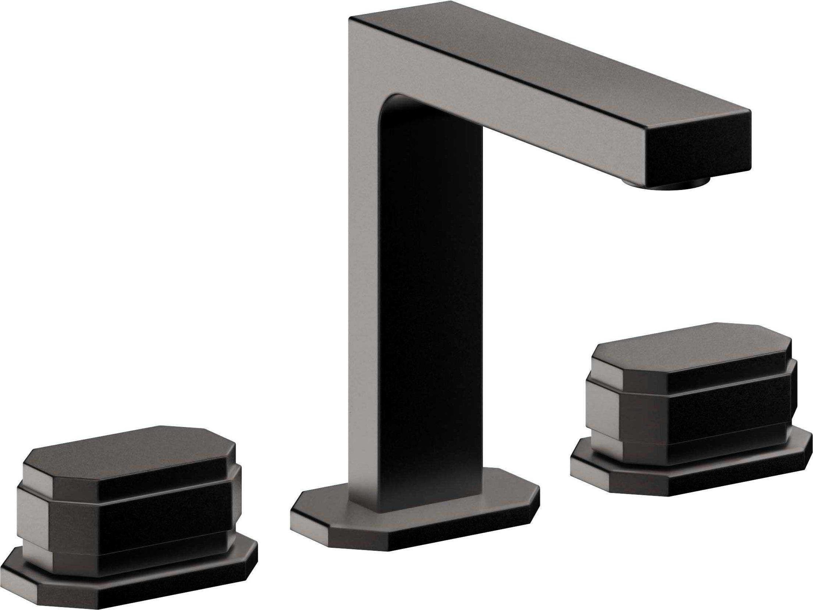 California Faucets - C202BZBF-MBLK - 8" Widespread Lavatory Faucet with Completely Finished ZeroDrain - Matte Black - Doheny