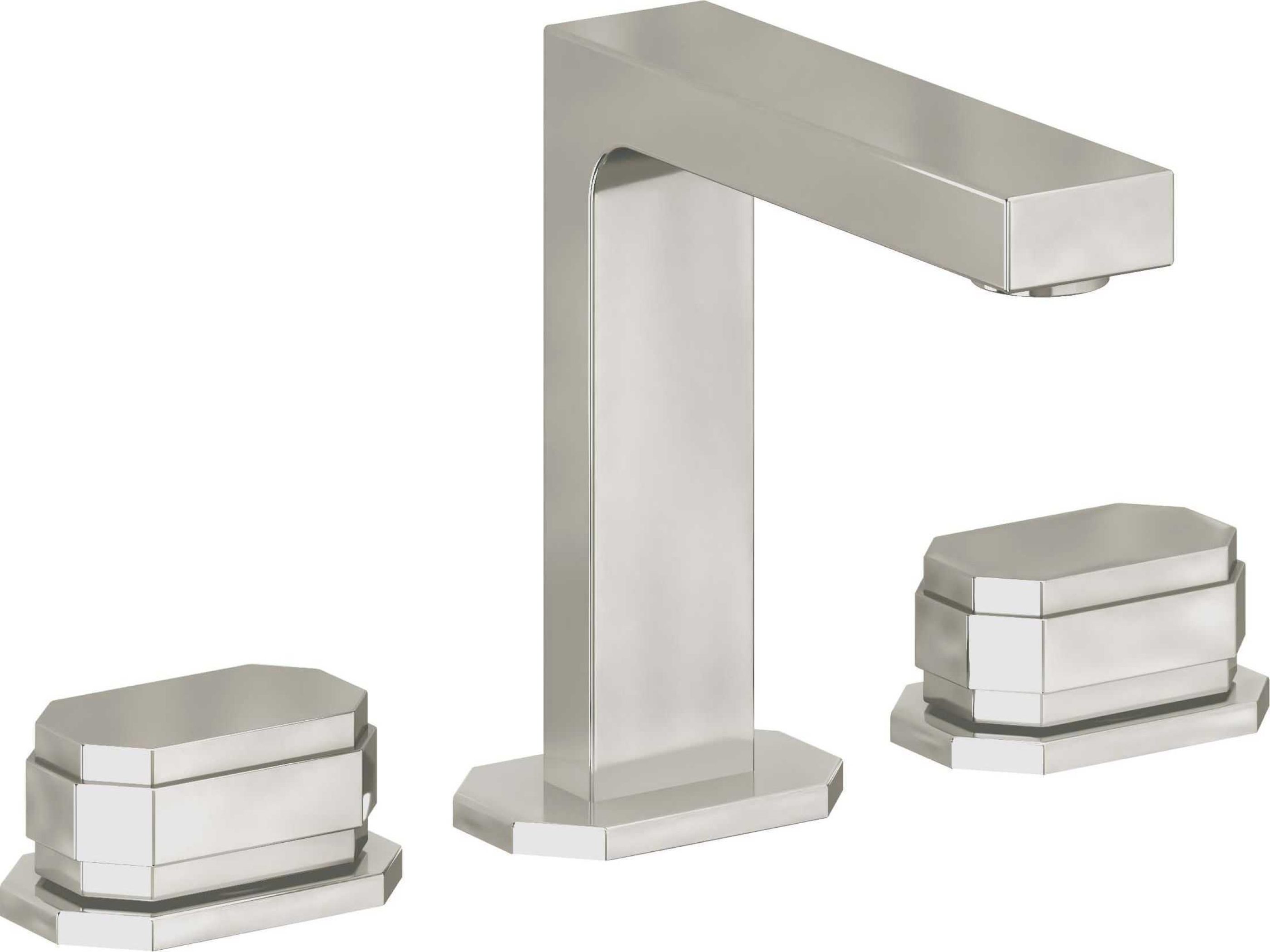 California Faucets - C202BZBF-PN - 8" Widespread Lavatory Faucet with Completely Finished ZeroDrain - Polished Nickel (PVD) - Doheny