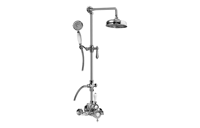 Adley Exposed Thermostatic Shower System w/Handshower (Rough & Trim) in Multiple Finishes