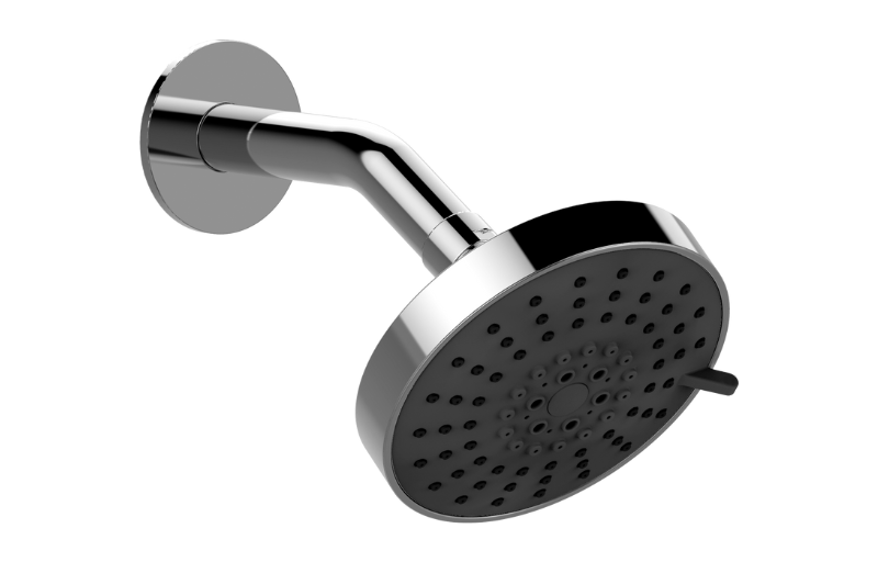 Graff - Contemporary Showerhead with Arm - Architectural White - G-8307-WT